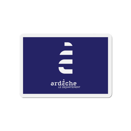 Flag of Ardèche France - Die-Cut Magnet-4" x 4"-The Sticker Space