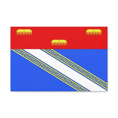 Flag of Ardennes France 2 - Canvas Wall Art 18″ x 12″ 1.25" - The Sticker Space