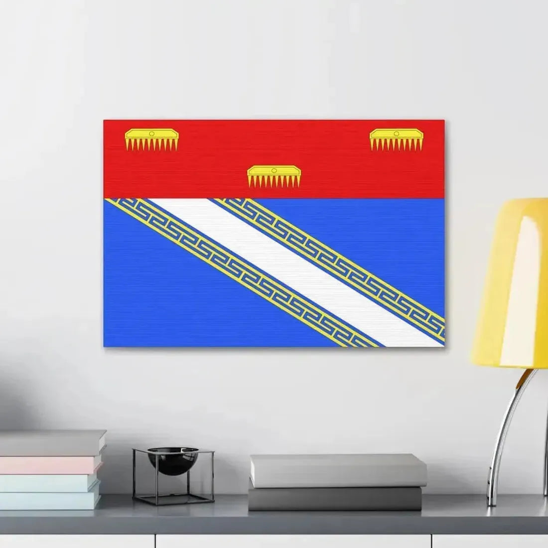 Flag of Ardennes France 2 - Canvas Wall Art - The Sticker Space
