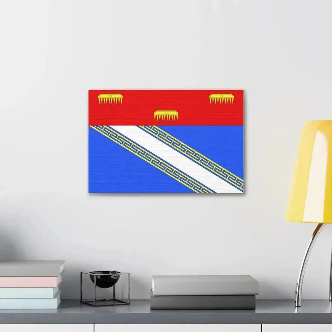 Flag of Ardennes France 2 - Canvas Wall Art - The Sticker Space