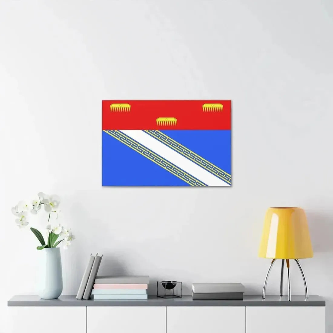 Flag of Ardennes France 2 - Canvas Wall Art - The Sticker Space