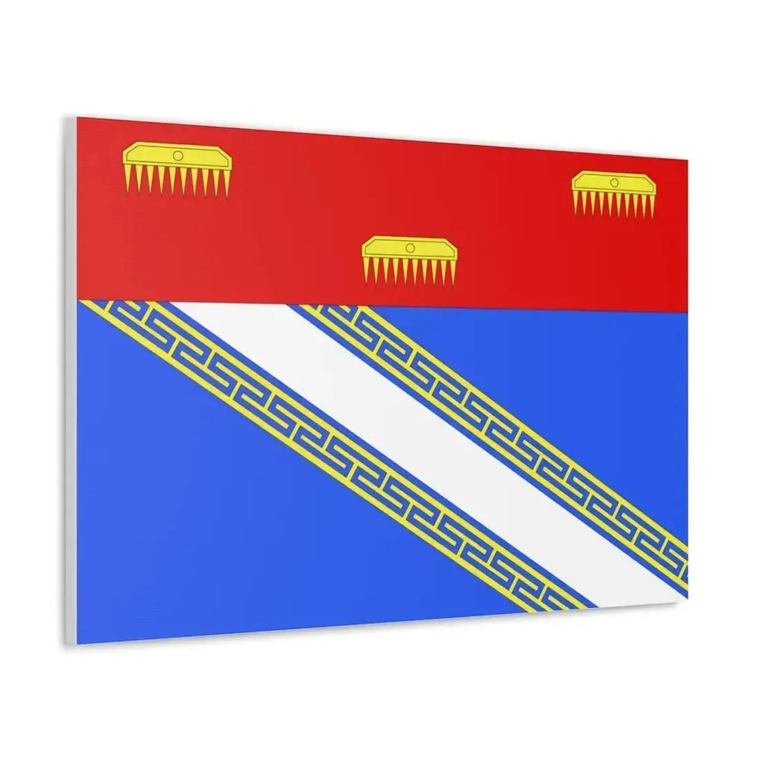 Flag of Ardennes France 2 - Canvas Wall Art - The Sticker Space