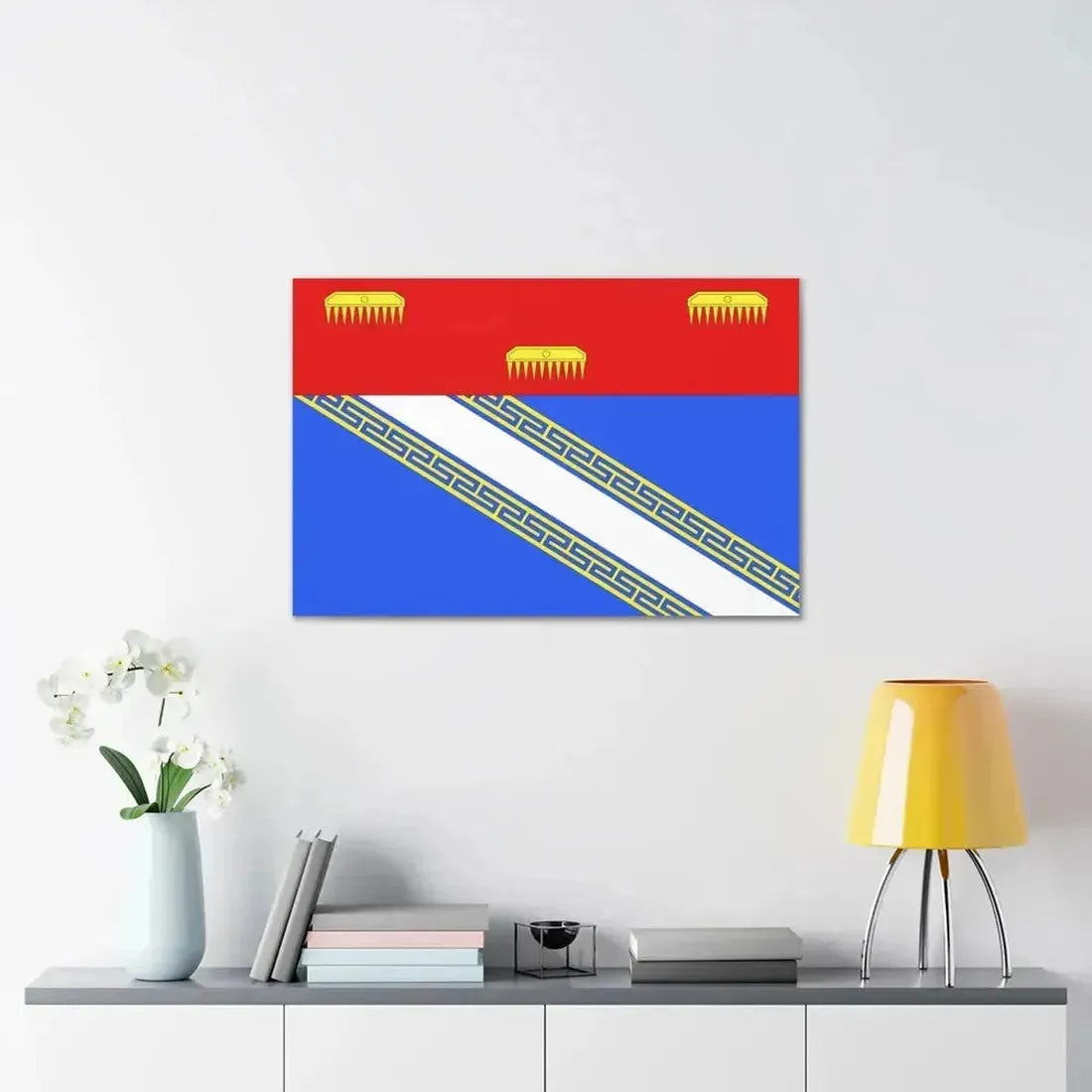 Flag of Ardennes France 2 - Canvas Wall Art - The Sticker Space