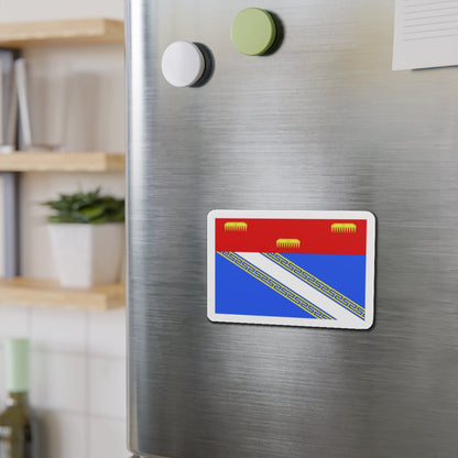 Flag of Ardennes France 2 - Die-Cut Magnet-The Sticker Space