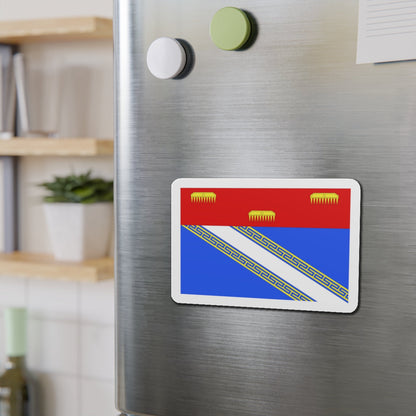 Flag of Ardennes France 2 - Die-Cut Magnet-The Sticker Space