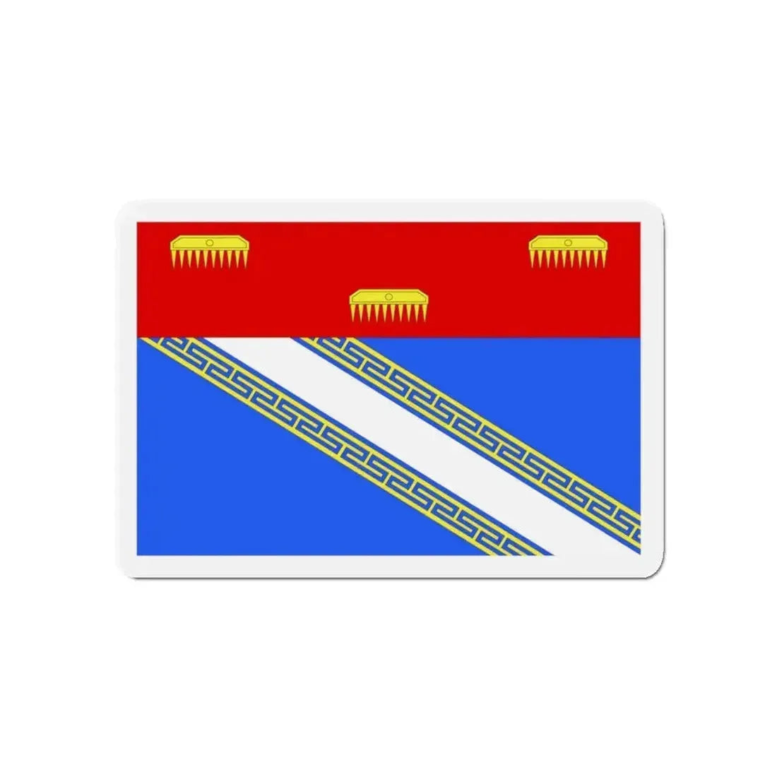 Flag of Ardennes France 2 - Refrigerator Magnet - The Sticker Space