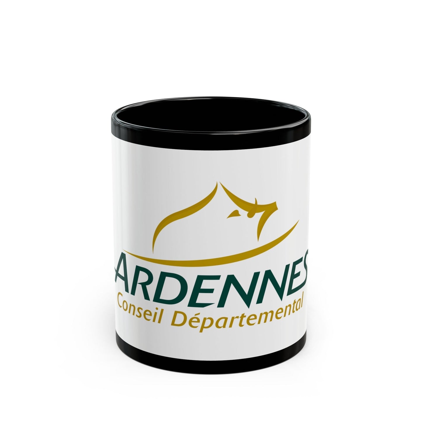 Flag of Ardennes France - Black Coffee Mug-11oz-The Sticker Space