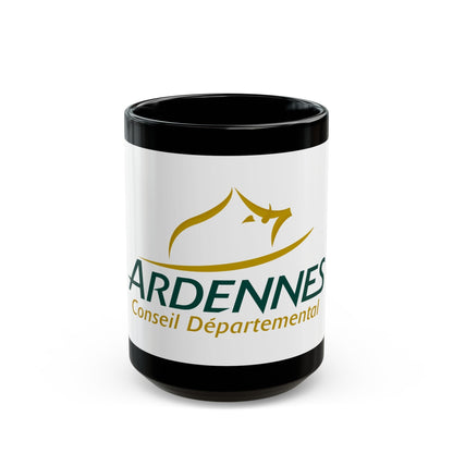 Flag of Ardennes France - Black Coffee Mug-15oz-The Sticker Space