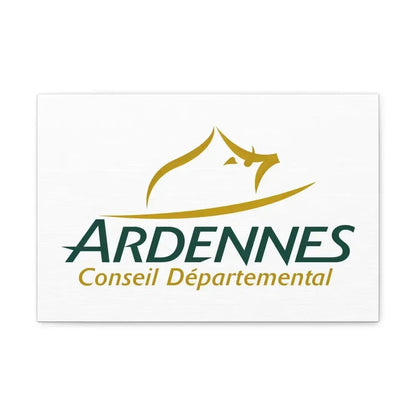 Flag of Ardennes France - Canvas Wall Art 18″ x 12″ 1.25" - The Sticker Space