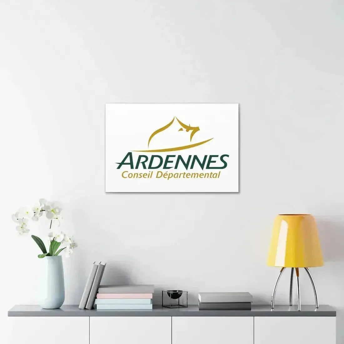 Flag of Ardennes France - Canvas Wall Art - The Sticker Space
