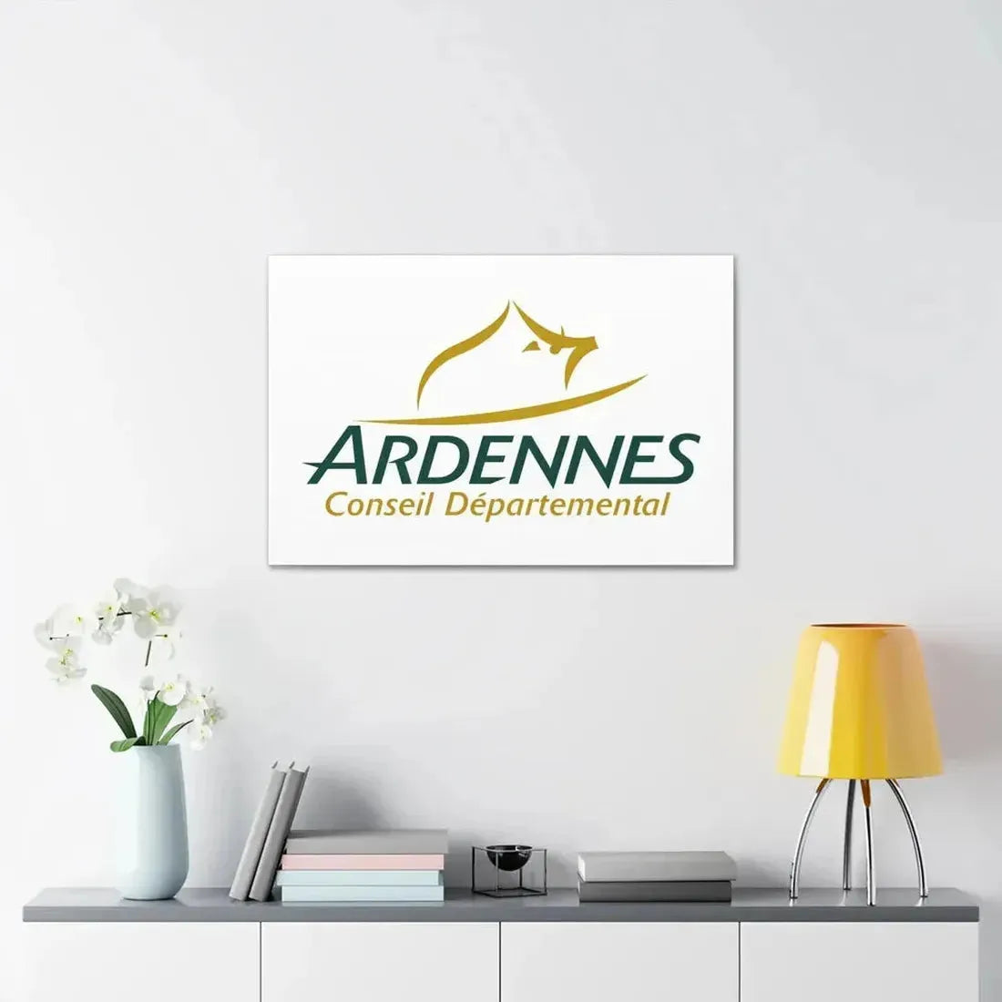 Flag of Ardennes France - Canvas Wall Art - The Sticker Space