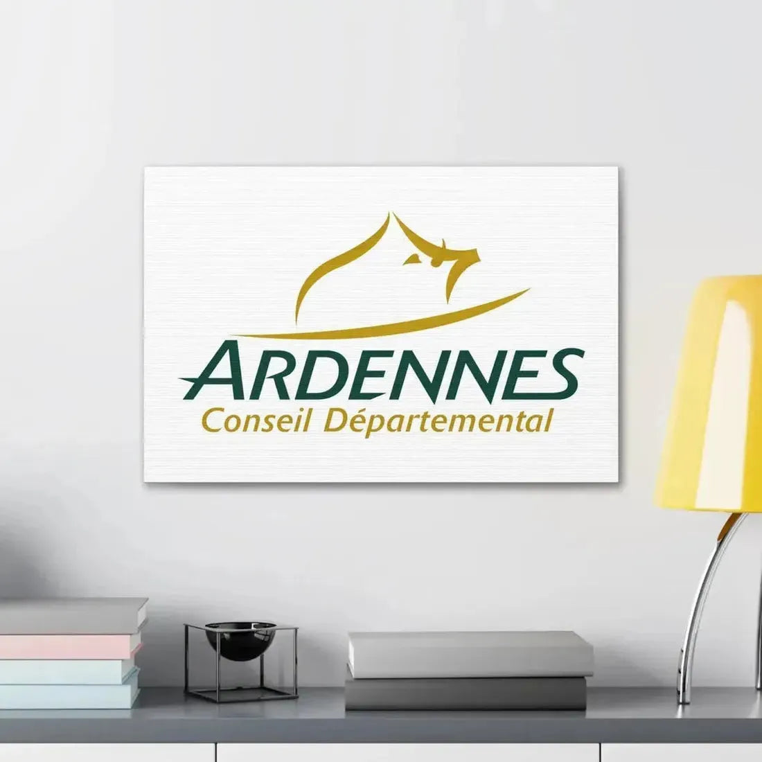 Flag of Ardennes France - Canvas Wall Art - The Sticker Space