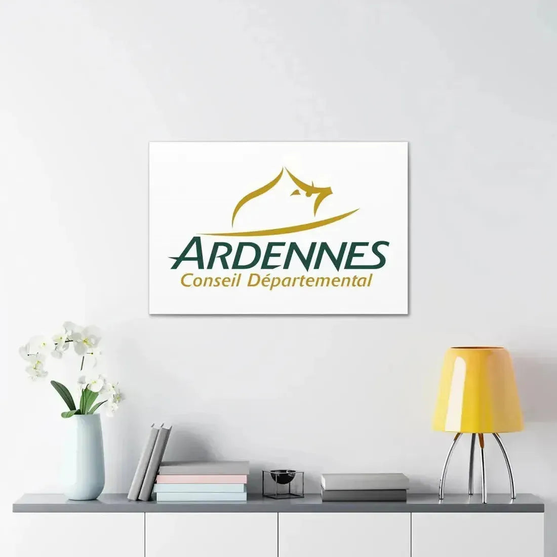 Flag of Ardennes France - Canvas Wall Art - The Sticker Space