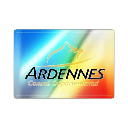 Flag of Ardennes France Holographic STICKER Die-Cut Vinyl Decal 2 Inch - The Sticker Space