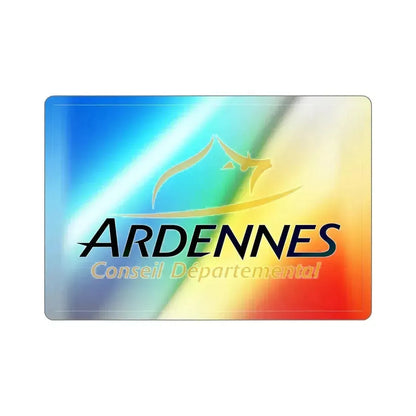 Flag of Ardennes France Holographic STICKER Die-Cut Vinyl Decal 6 Inch - The Sticker Space