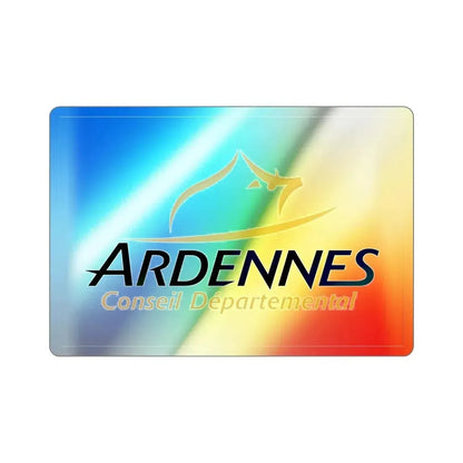 Flag of Ardennes France Holographic STICKER Die-Cut Vinyl Decal - The Sticker Space