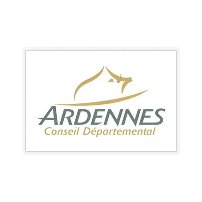 Flag of Ardennes France - STICKER Vinyl Kiss-Cut Decal 6 Inch Transparent - The Sticker Space