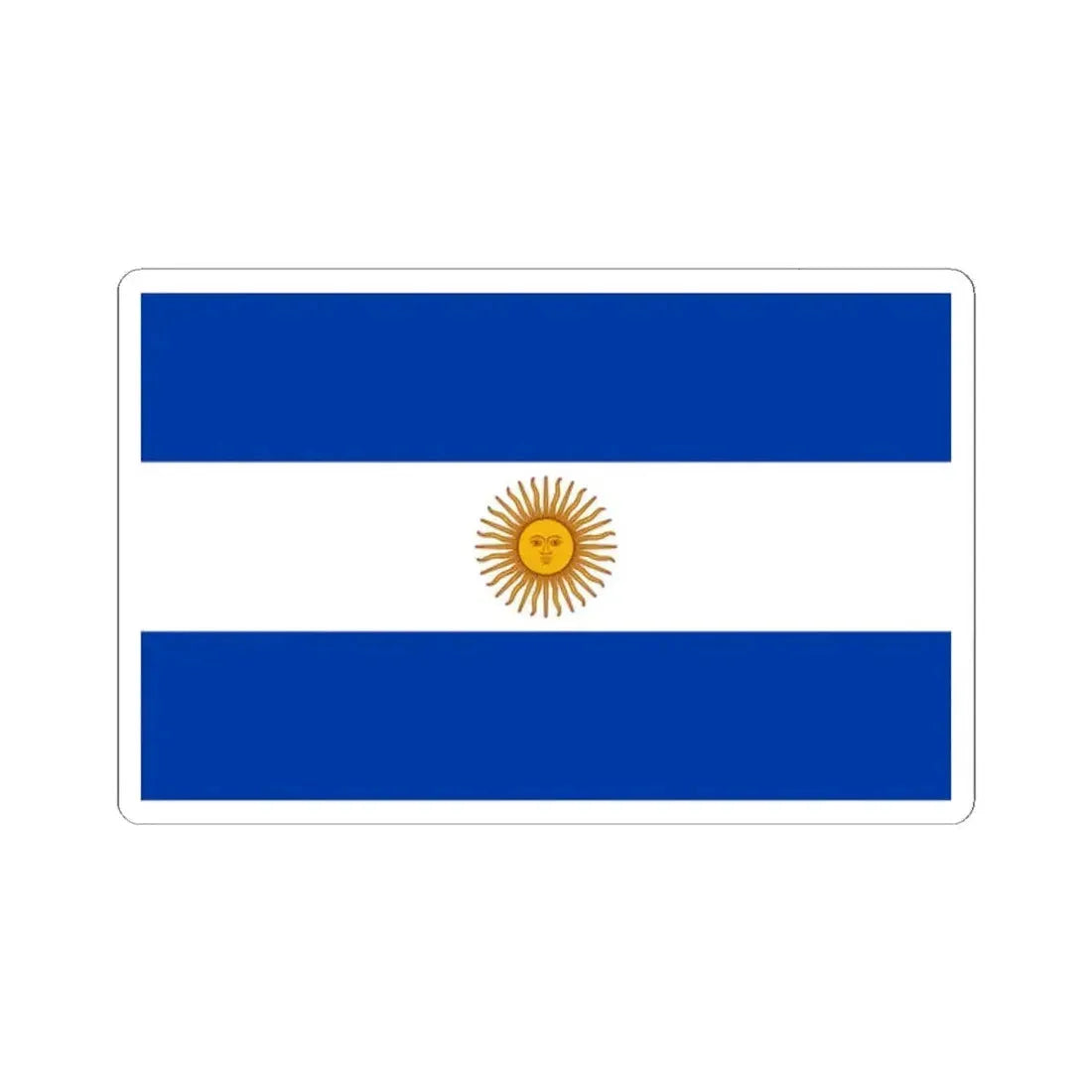 Flag of Argentina 1818 (Argentina) STICKER Vinyl Kiss-Cut Decal 2 Inch White - The Sticker Space