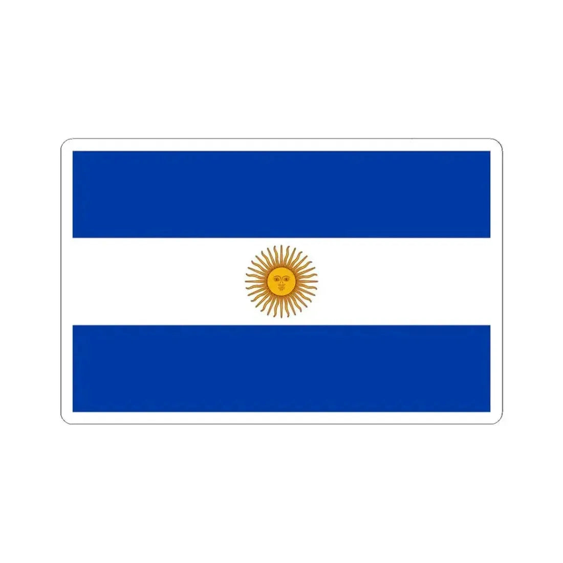 Flag of Argentina 1818 (Argentina) STICKER Vinyl Kiss-Cut Decal 3 Inch White - The Sticker Space