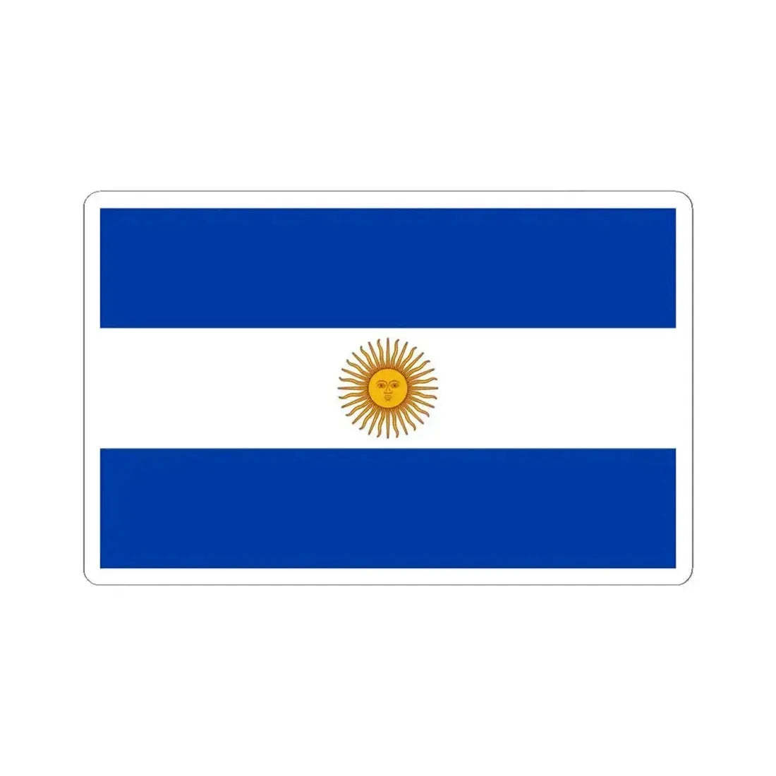 Flag of Argentina 1818 (Argentina) STICKER Vinyl Kiss-Cut Decal 4 Inch White - The Sticker Space