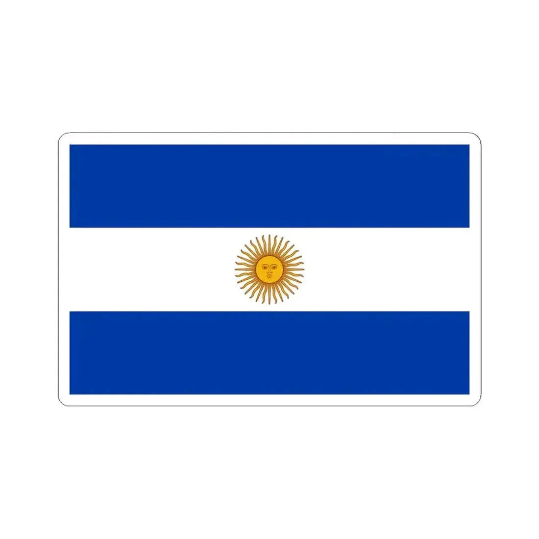 Flag of Argentina 1818 (Argentina) STICKER Vinyl Kiss-Cut Decal 6 Inch White - The Sticker Space