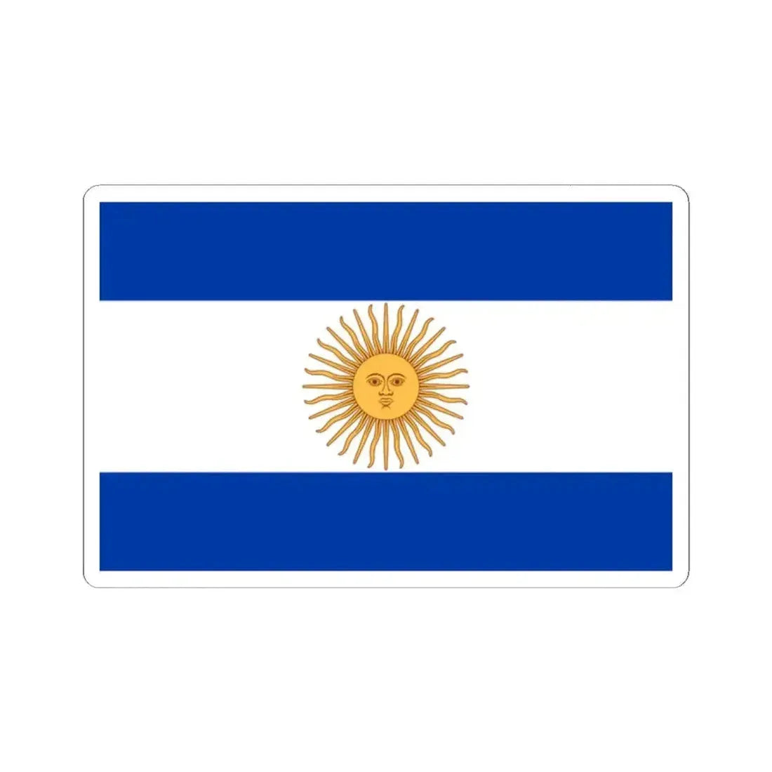 Flag of Argentina 1819 (Argentina) STICKER Vinyl Kiss-Cut Decal 2 Inch White - The Sticker Space