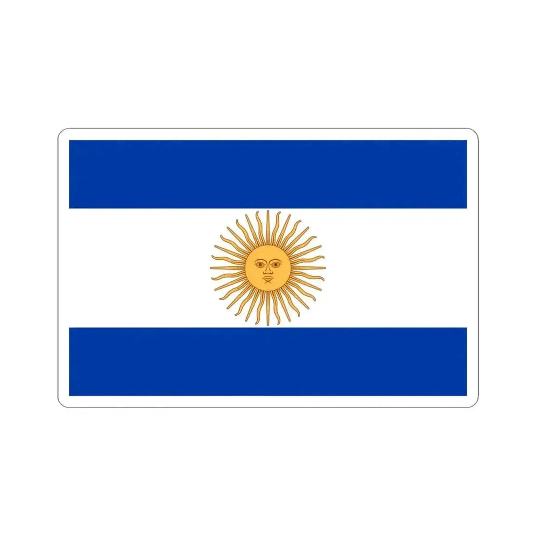 Flag of Argentina 1819 (Argentina) STICKER Vinyl Kiss-Cut Decal 6 Inch White - The Sticker Space