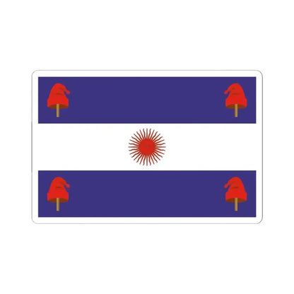 Flag of Argentina 1840 (Argentina) STICKER Vinyl Kiss-Cut Decal 4 Inch White - The Sticker Space