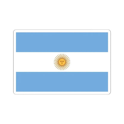 Flag of Argentina 1861-2010 (Argentina) STICKER Vinyl Kiss-Cut Decal 4 Inch White - The Sticker Space