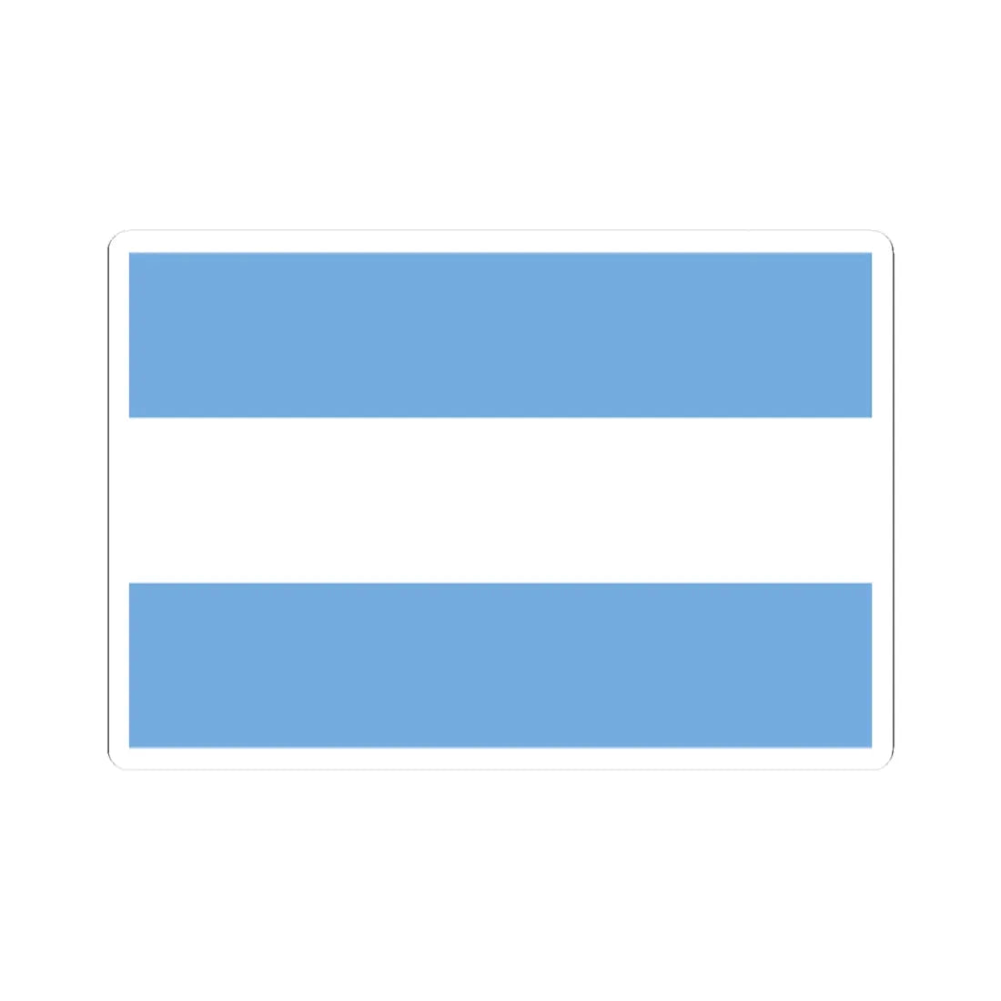 Flag of Argentina civil 3-2 (Argentina) (Coat of Arms) STICKER Vinyl Kiss-Cut Decal 2 Inch White - The Sticker Space