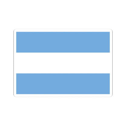 Flag of Argentina civil 3-2 (Argentina) (Coat of Arms) STICKER Vinyl Kiss-Cut Decal 3 Inch White - The Sticker Space