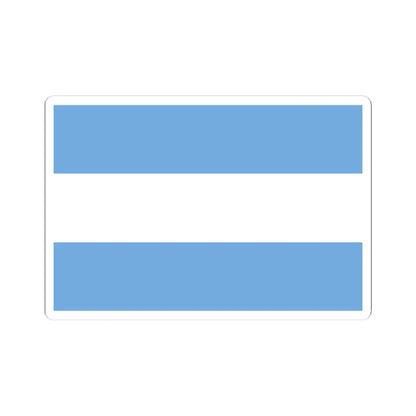 Flag of Argentina civil 3-2 (Argentina) (Coat of Arms) STICKER Vinyl Kiss-Cut Decal 4 Inch White - The Sticker Space
