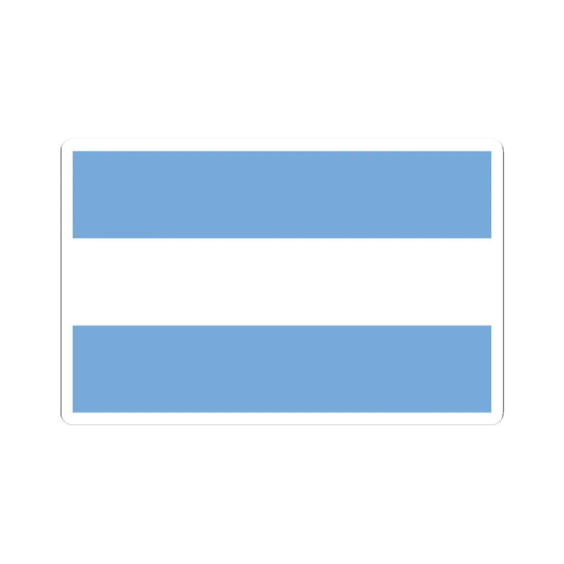 Flag of Argentina civil (Argentina) (Coat of Arms) STICKER Vinyl Kiss-Cut Decal 2 Inch White - The Sticker Space