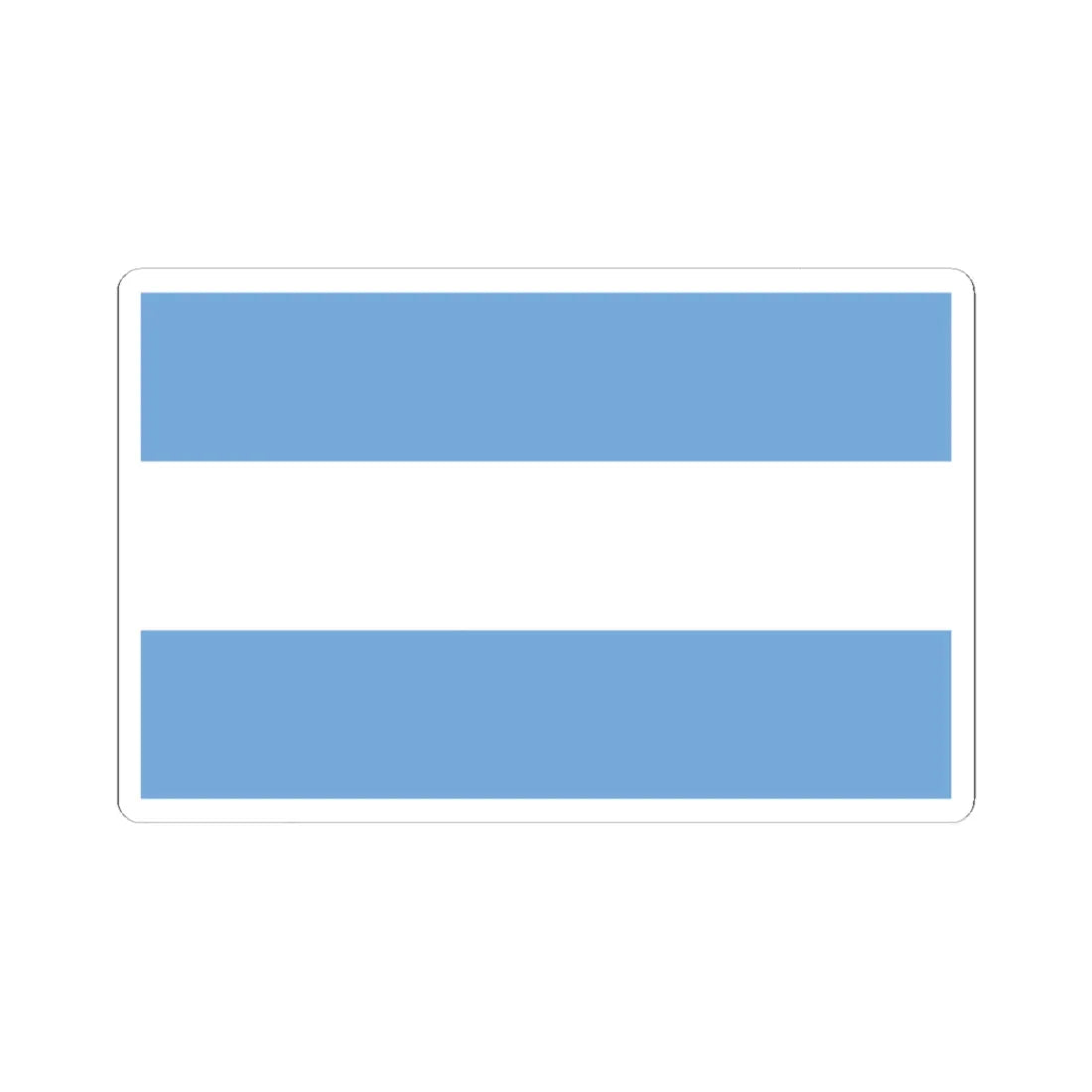 Flag of Argentina civil (Argentina) (Coat of Arms) STICKER Vinyl Kiss-Cut Decal 4 Inch White - The Sticker Space