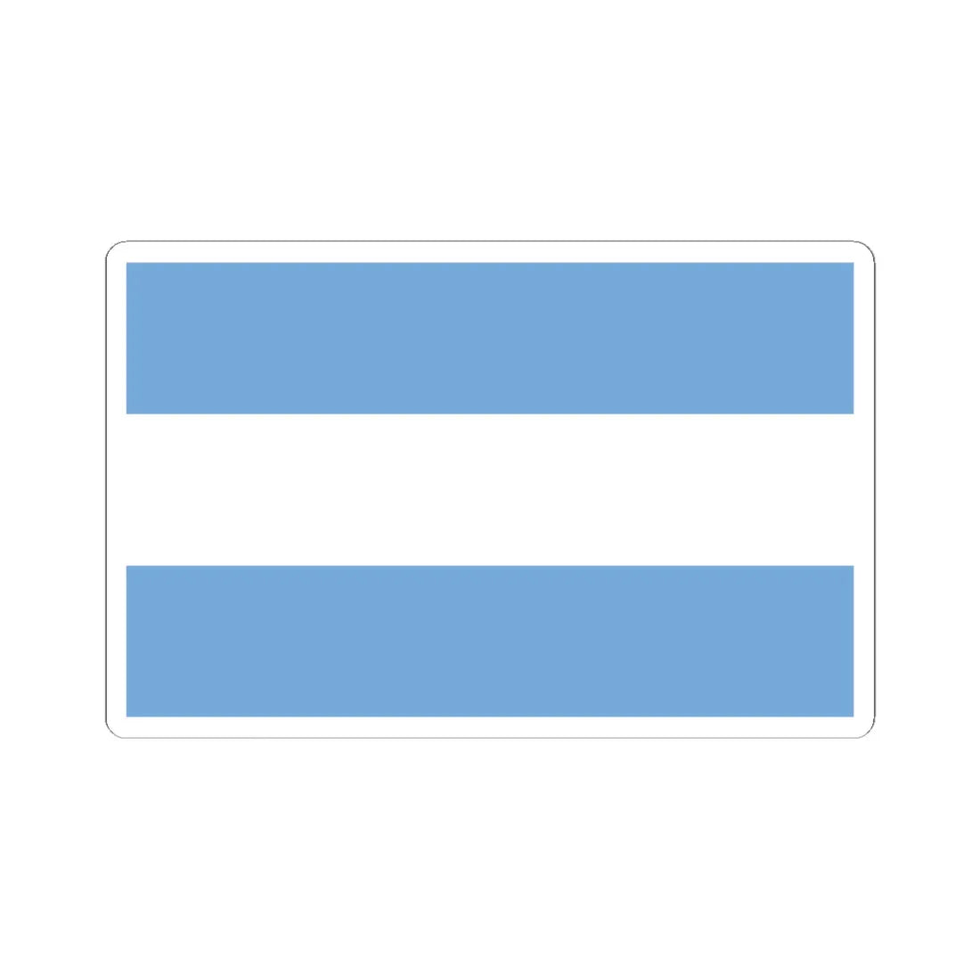 Flag of Argentina civil (Argentina) (Coat of Arms) STICKER Vinyl Kiss-Cut Decal 6 Inch White - The Sticker Space