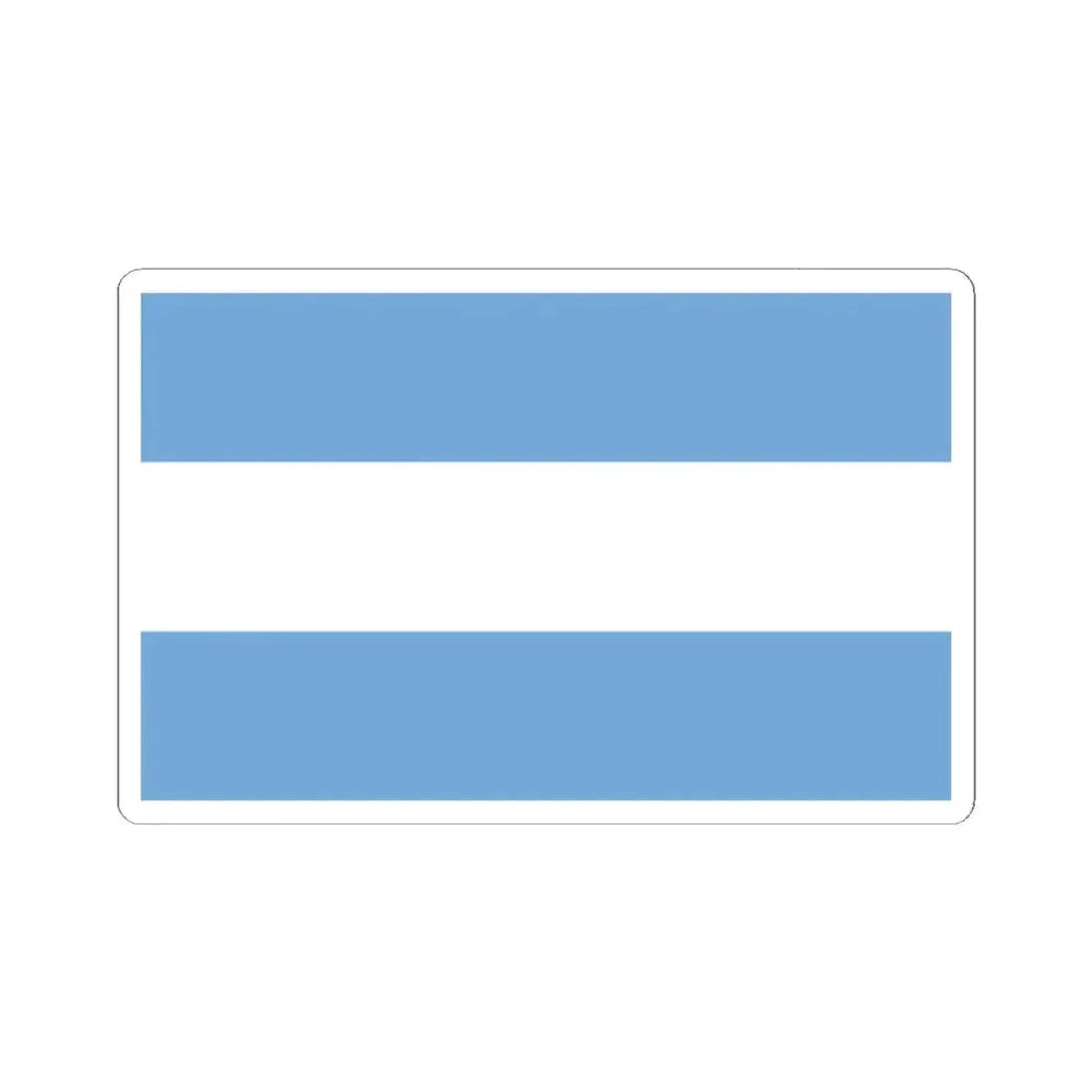 Flag of Argentina civil (Argentina) STICKER Vinyl Kiss-Cut Decal 2 Inch White - The Sticker Space