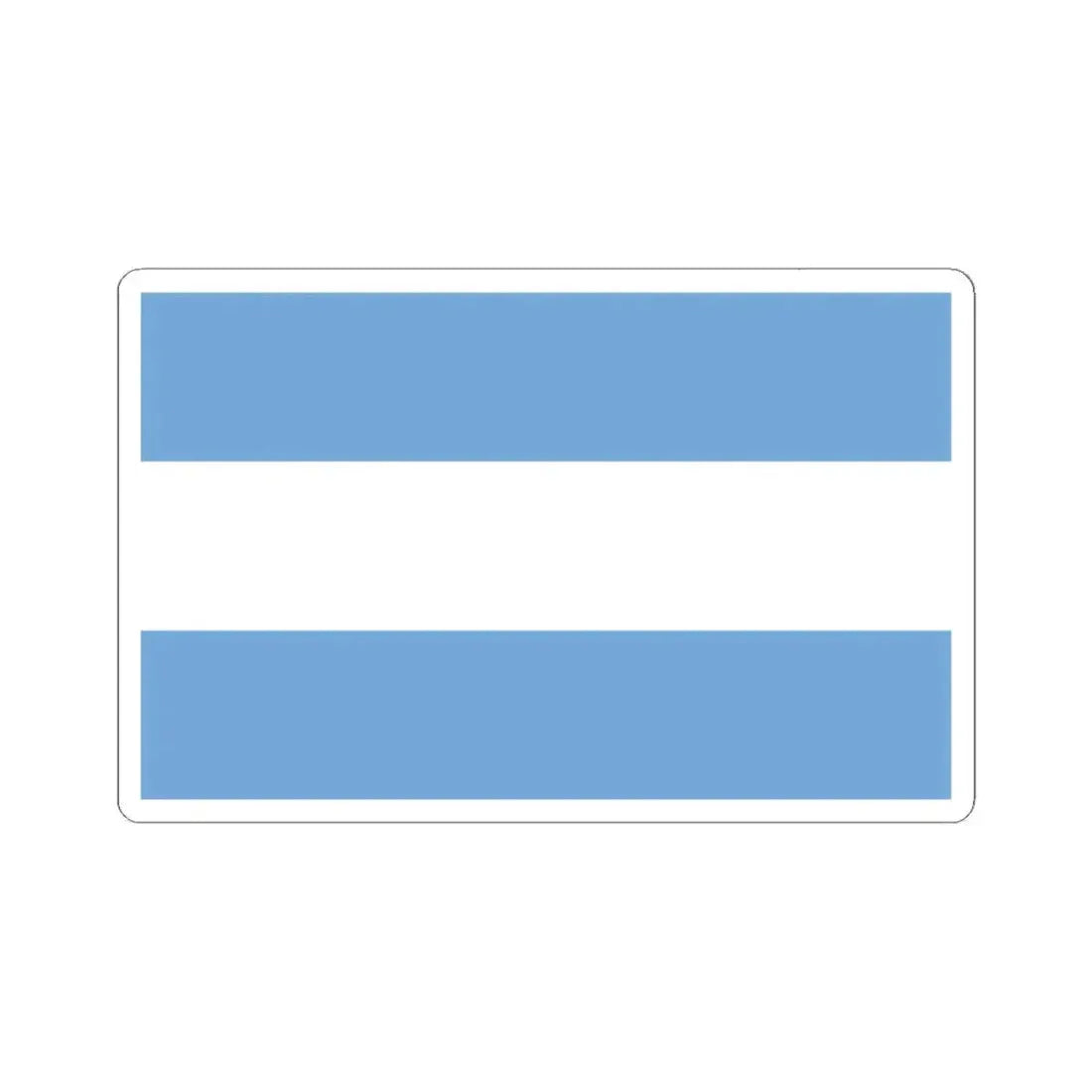 Flag of Argentina civil (Argentina) STICKER Vinyl Kiss-Cut Decal 3 Inch White - The Sticker Space