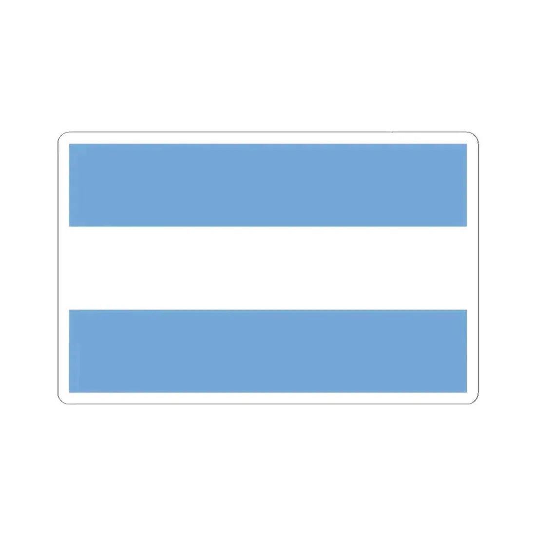 Flag of Argentina civil (Argentina) STICKER Vinyl Kiss-Cut Decal 4 Inch White - The Sticker Space