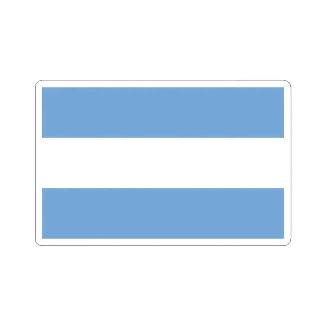 Flag of Argentina civil (Argentina) STICKER Vinyl Kiss-Cut Decal 6 Inch White - The Sticker Space