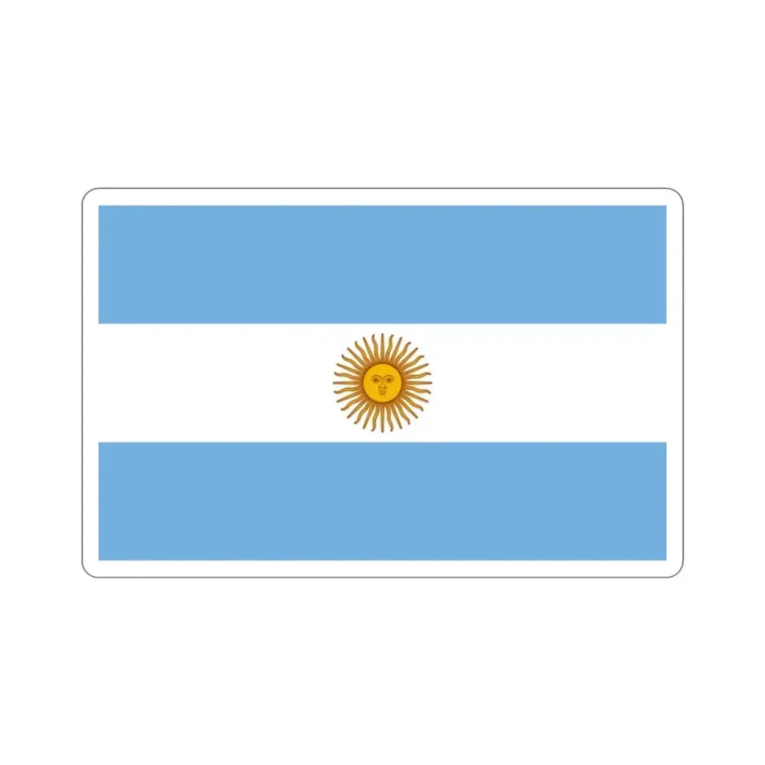 Flag of Argentina STICKER Vinyl Die-Cut Decal 2 Inch - The Sticker Space