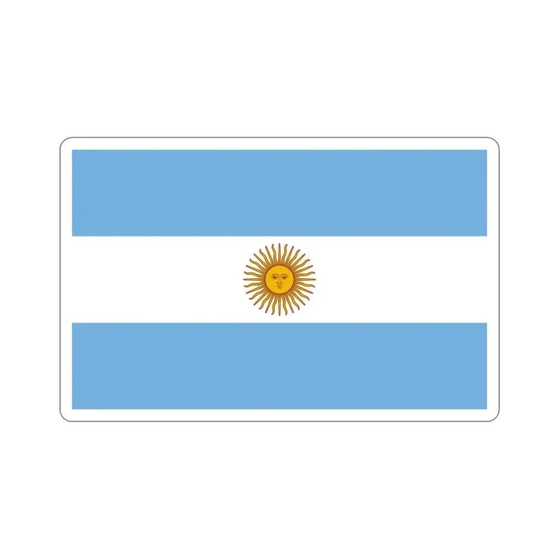 Flag of Argentina STICKER Vinyl Die-Cut Decal 4 Inch - The Sticker Space