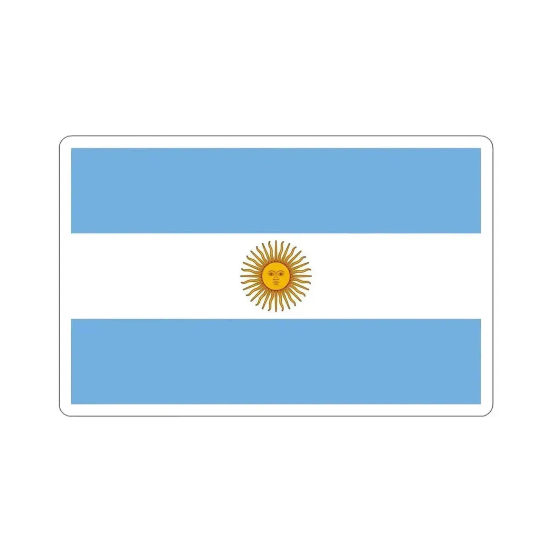 Flag of Argentina STICKER Vinyl Die-Cut Decal - The Sticker Space