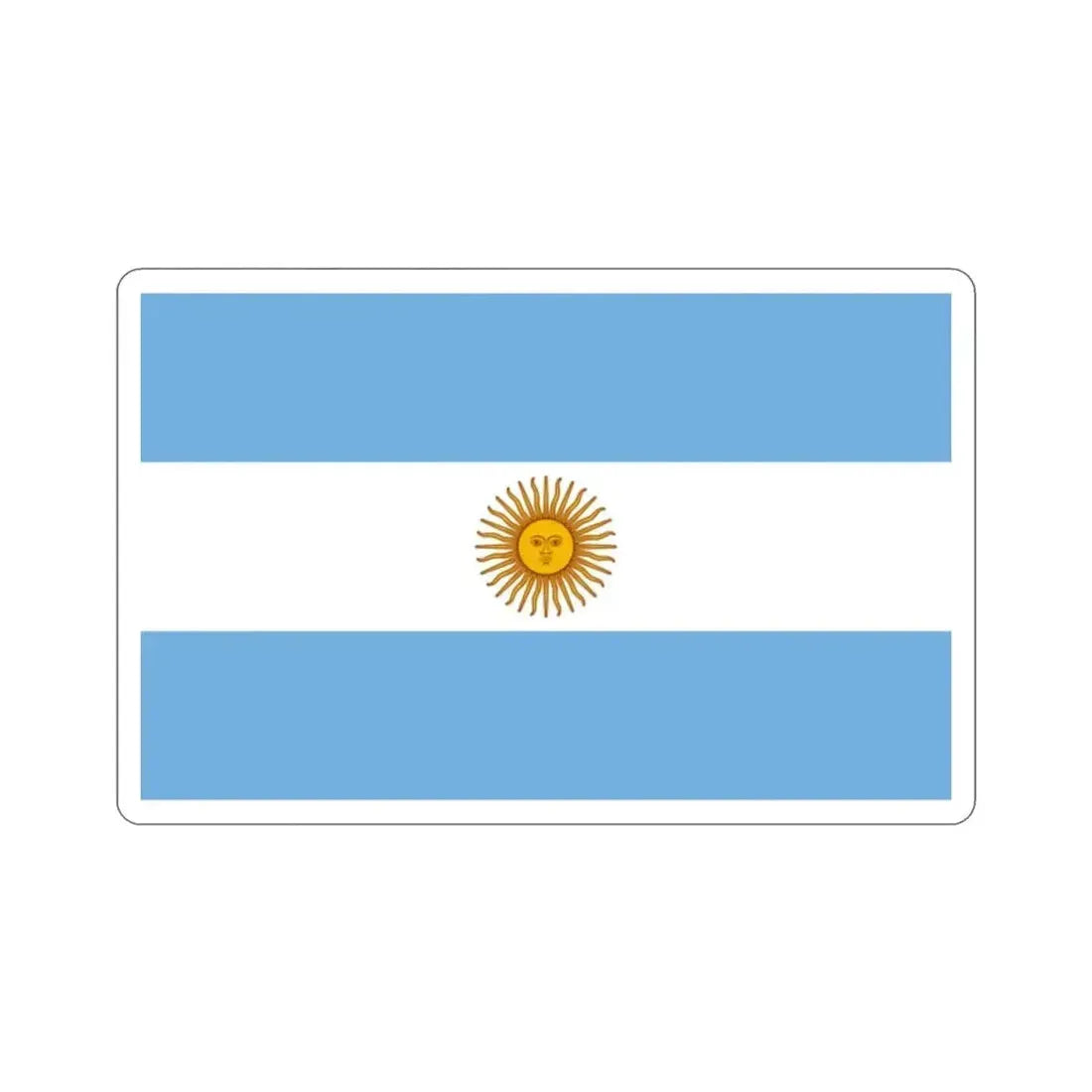 Flag of Argentina STICKER Vinyl Die-Cut Decal - The Sticker Space