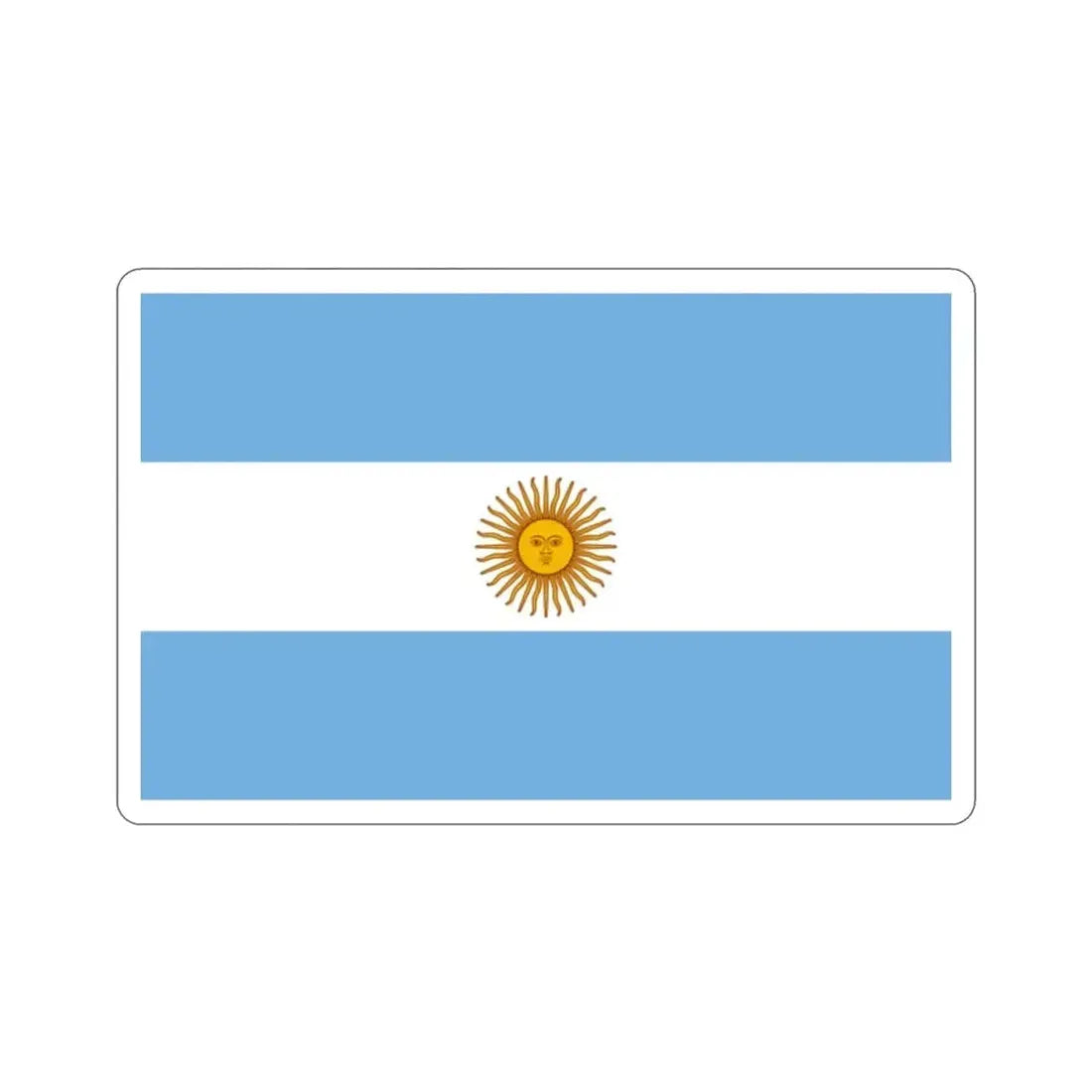 Flag of Argentina STICKER Vinyl Die-Cut Decal - The Sticker Space