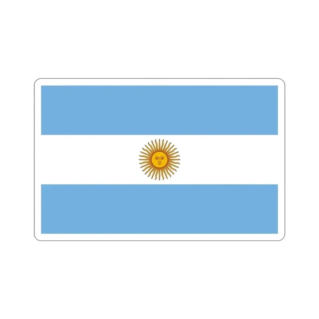 Flag of Argentina STICKER Vinyl Die-Cut Decal - The Sticker Space