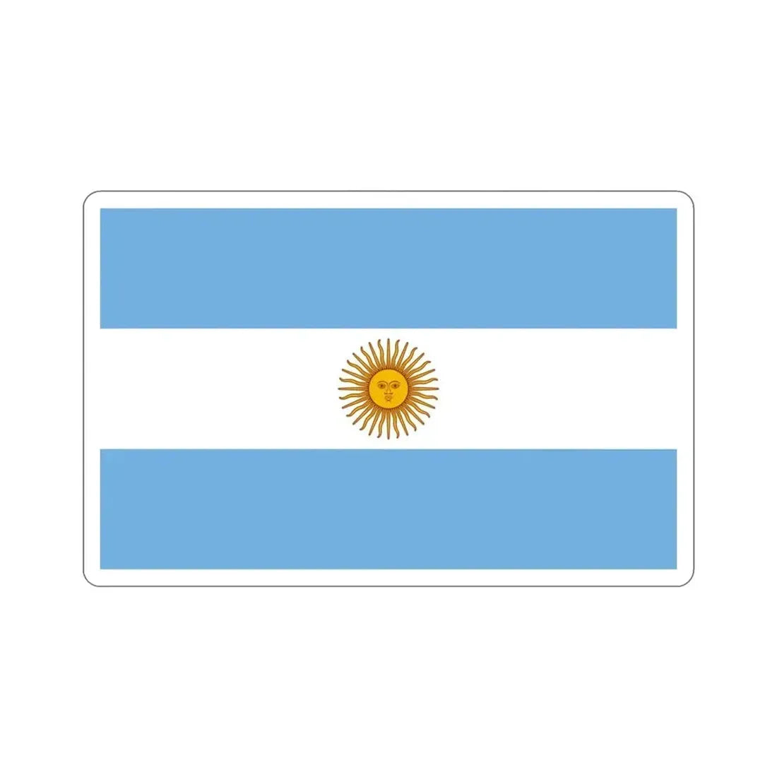 Flag of Argentina STICKER Vinyl Die-Cut Decal - The Sticker Space