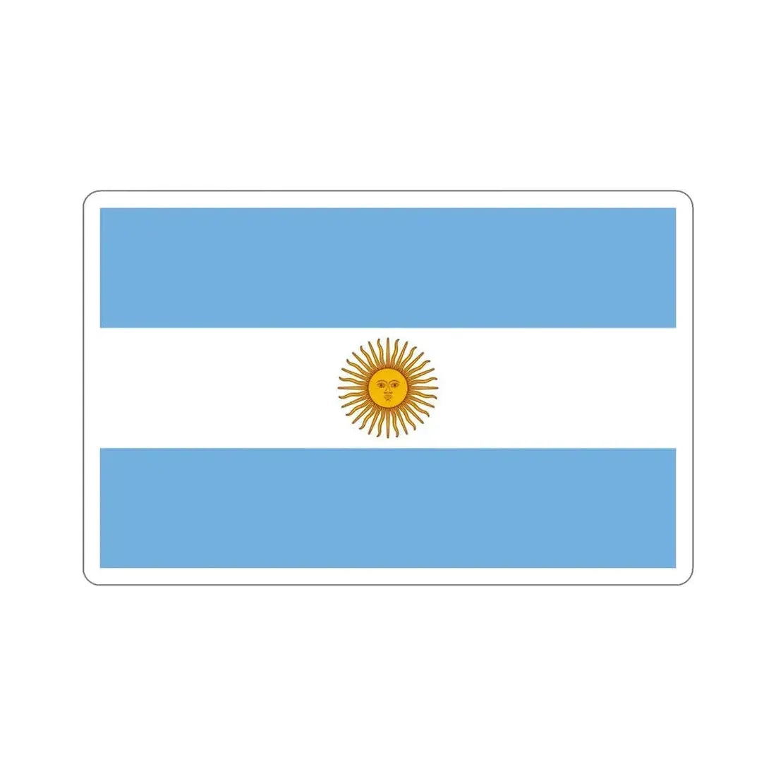 Flag of Argentina STICKER Vinyl Die-Cut Decal - The Sticker Space