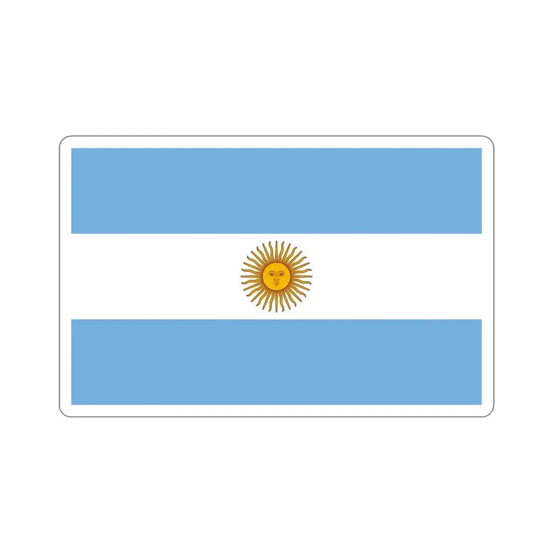 Flag of Argentina STICKER Vinyl Die-Cut Decal - The Sticker Space
