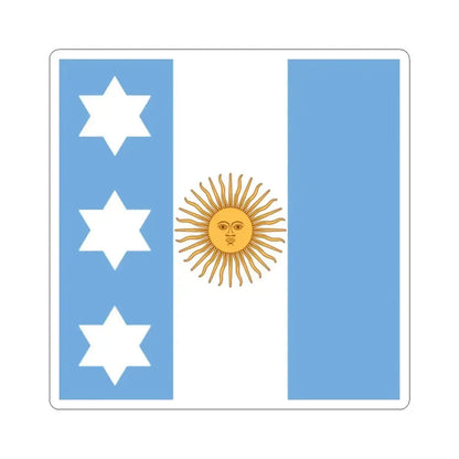 Flag of Argentine Admiral 1894-1904 (Argentina) STICKER Vinyl Kiss-Cut Decal 2 Inch White - The Sticker Space