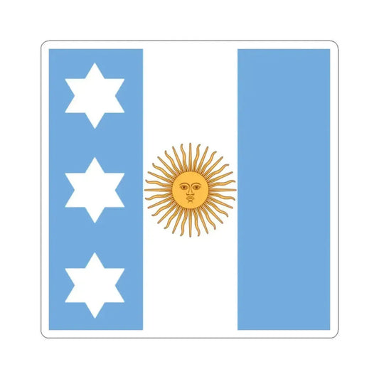 Flag of Argentine Admiral 1894-1904 (Argentina) STICKER Vinyl Kiss-Cut Decal 2 Inch White - The Sticker Space